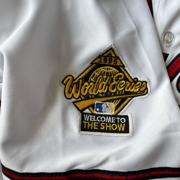 Atlanta Braves Greg Maddux #31 Sewn Mitchell & Ness MLB WS 1995 Jersey Size: XXL - Picture 7 of 9